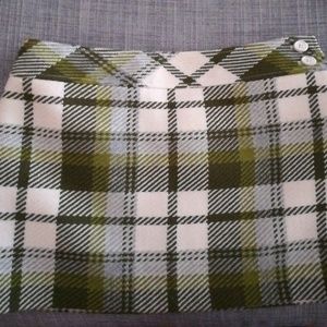 J.crew plaid mini skirt.